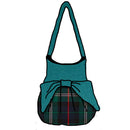 Stylish Stevenson Hunting Modern Effie Bag made from 100% wool melton, featuring a contrasting top and bow.