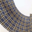 Thomson Blue Polyviscose Kilted Skirt