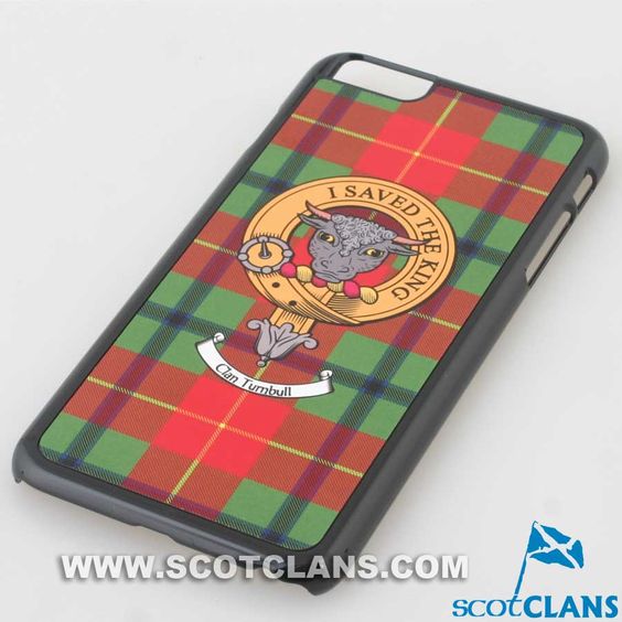 Turnbull Tartan and Clan Crest iPhone Rubber Case - 4 - 7