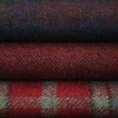 Shetland Tweed fabric showcasing its luxurious texture and vibrant colors, perfect for tailored garments.