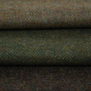 Close-up view of Shetland Tweed, highlighting the tight weave and natural wool fibers ideal for kilt making.