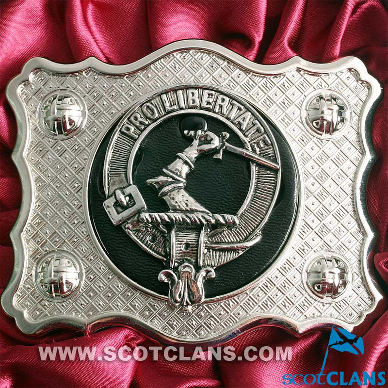 Wallace Pewter Clan Crest Buckle For Kilt Belts