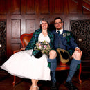 Styling the Extra Long MacKay Ancient Stole as a chic accessory for formal outfits.